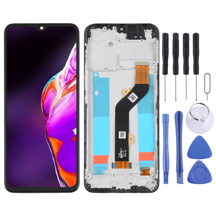 OEM LCD Screen For infinix Hot 10 Play/Smart 5 India Digitizer Full Assembly with Frame