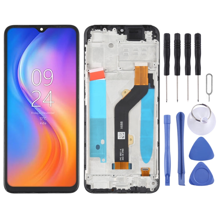 OEM LCD Screen For infinix Hot 10 Play/Smart 5 India Digitizer Full Assembly with Frame