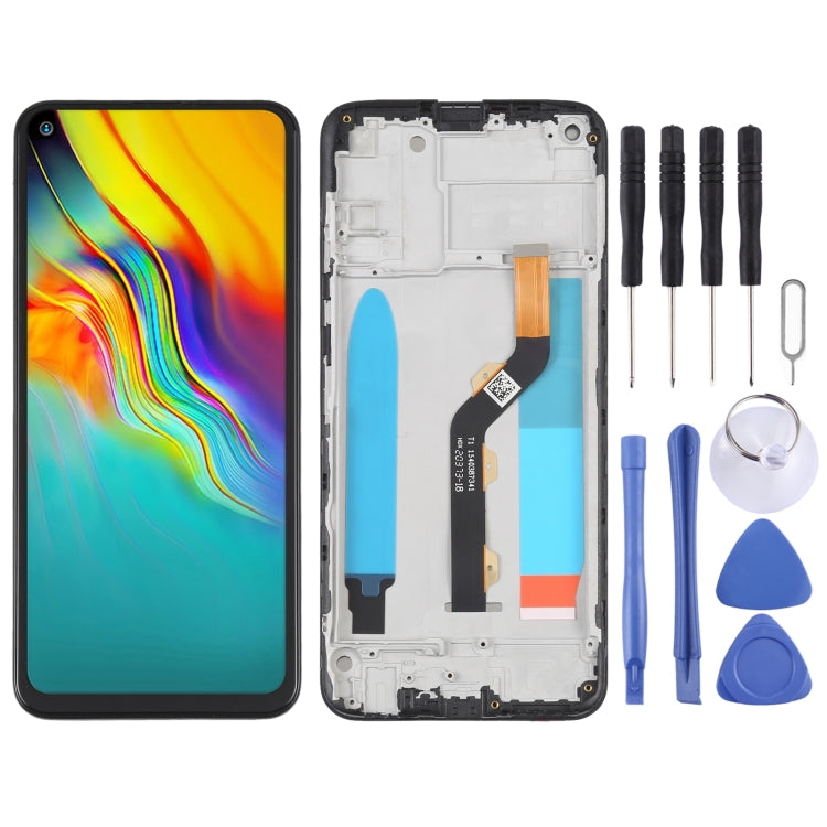 OEM LCD Screen For infinix Hot 10 Play/Smart 5 India Digitizer Full Assembly with Frame