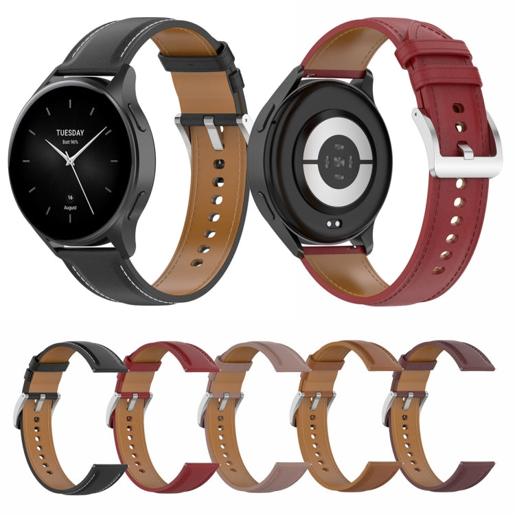 22mm Genuine Leather Watch Band