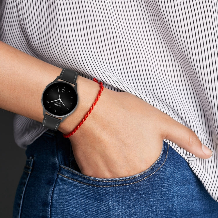 22mm Genuine Leather Watch Band