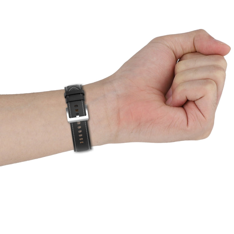 22mm Genuine Leather Watch Band