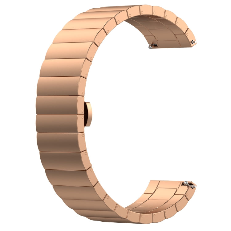 16mm One-bead Steel Watch Band — Gold