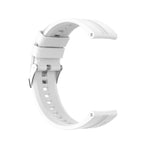 22mm Silicone Silver Buckle Watch Band — Mint Green