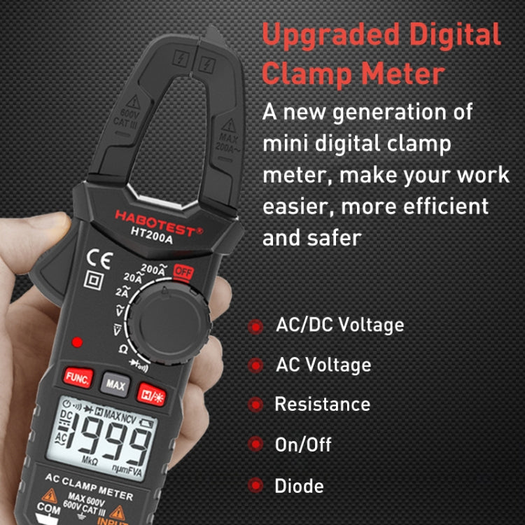 HABOTEST HT200A Pocket Clamp Multimeter