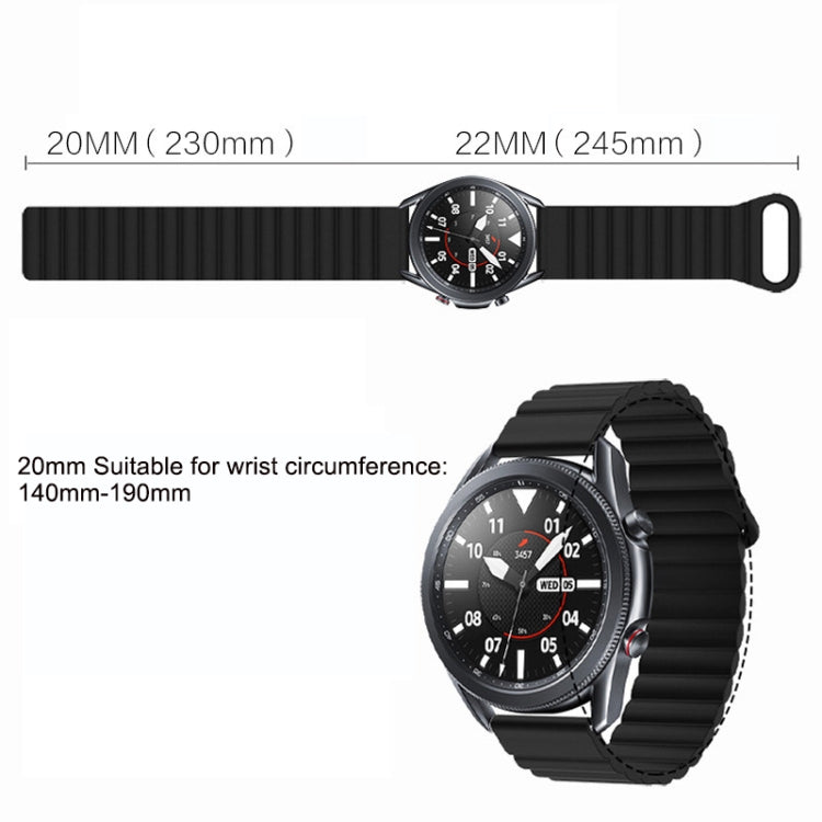 Reverse Buckle Magnetic Silicone Watch Band