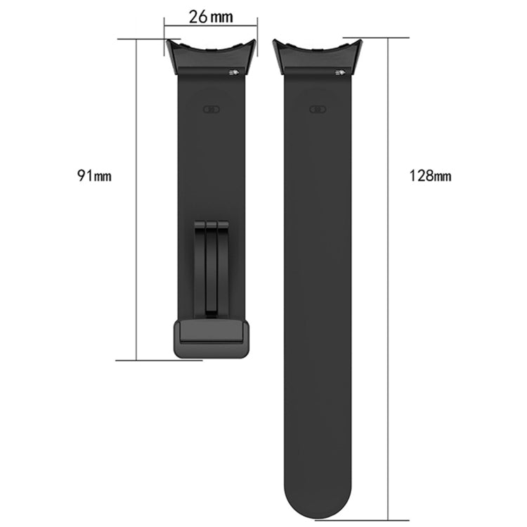 Two-color Folding Buckle Silicone Watch Band