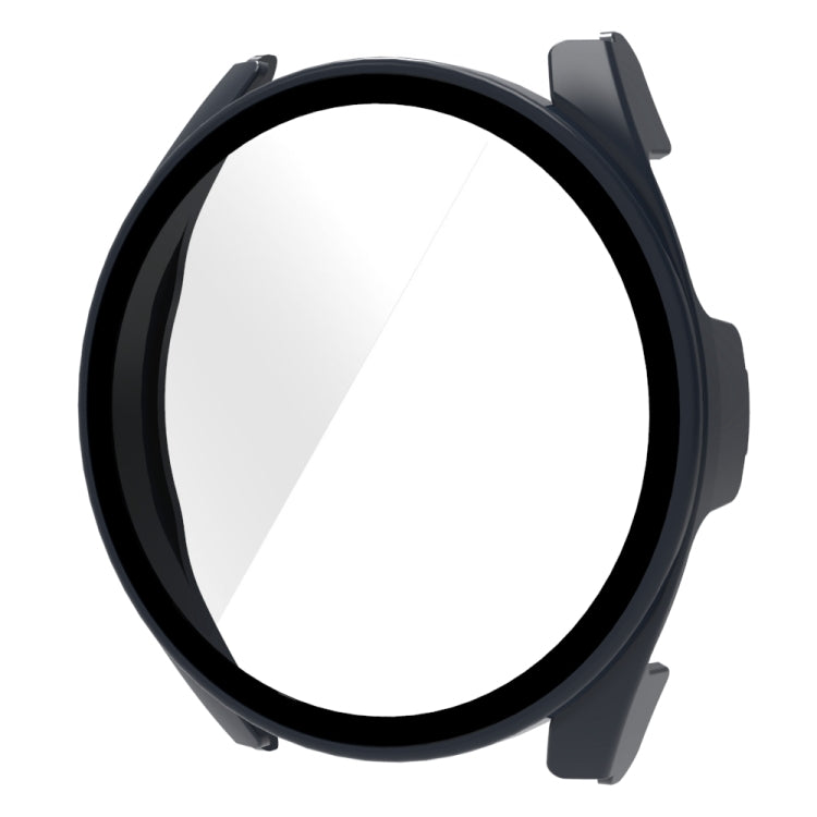 PC + 9H Tempered Glass Integrated Protective Watch Case — Black
