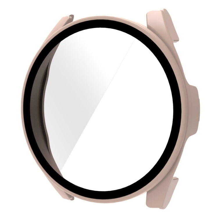 PC + 9H Tempered Glass Integrated Protective Watch Case — Ivory White
