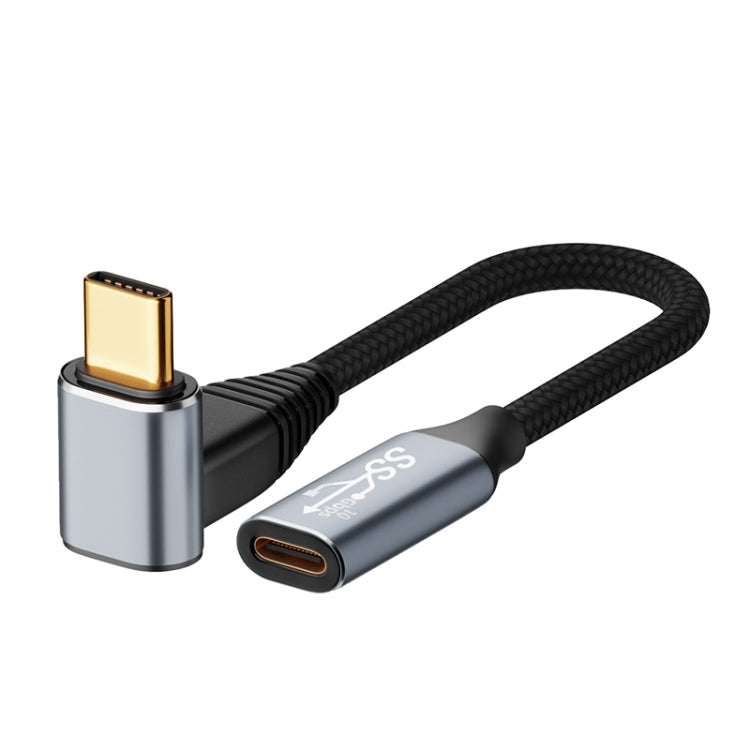For Steam Deck Gen 100W USB-C/Type-C Male to USB-C/Type-C Female Stereo Curved Extension Cable — view 10