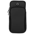 Zipper Double Pocket Multi Function Sports Arm Bag with Earphone Hole