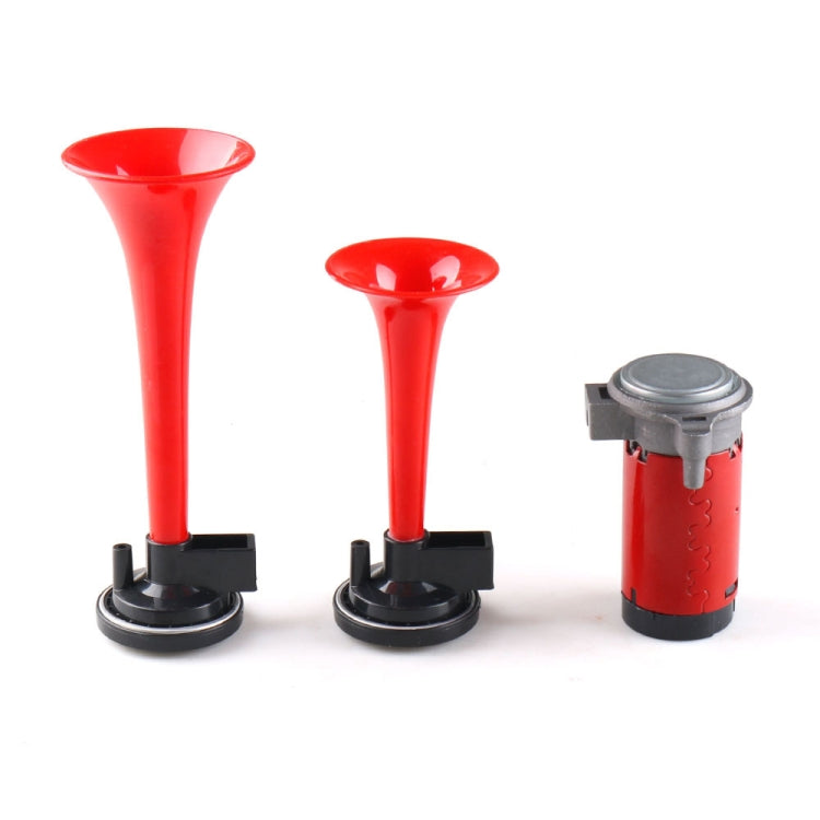 12V Car / Motorcycle Modified Double Tube Electric Control Air Control Horn with Relay