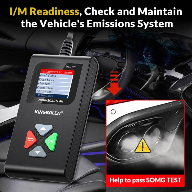 KINGBOLEN YA100 OBD2 Car Engine Fault Diagnosis Tool — view 6