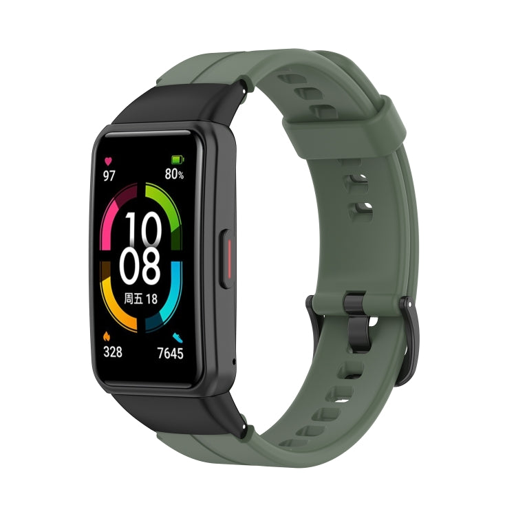 Solid Color Silicone Watch Band — Black