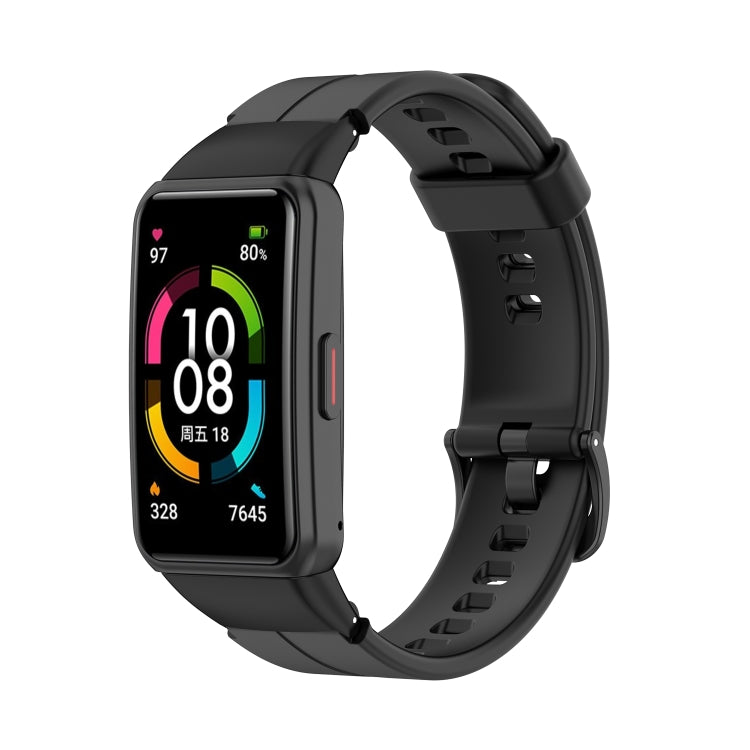 Solid Color Silicone Watch Band — Blue