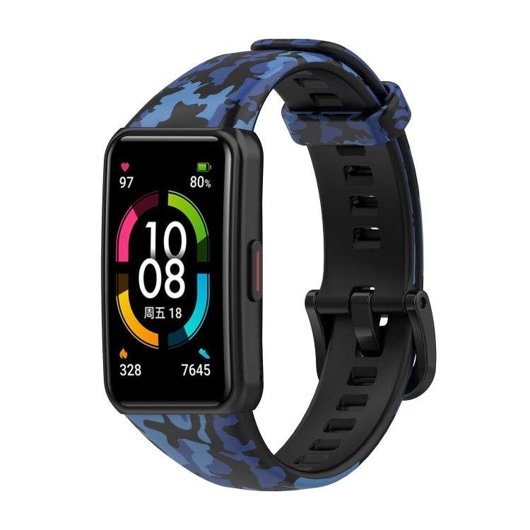 Silicone Watch Band — Camouflage Green