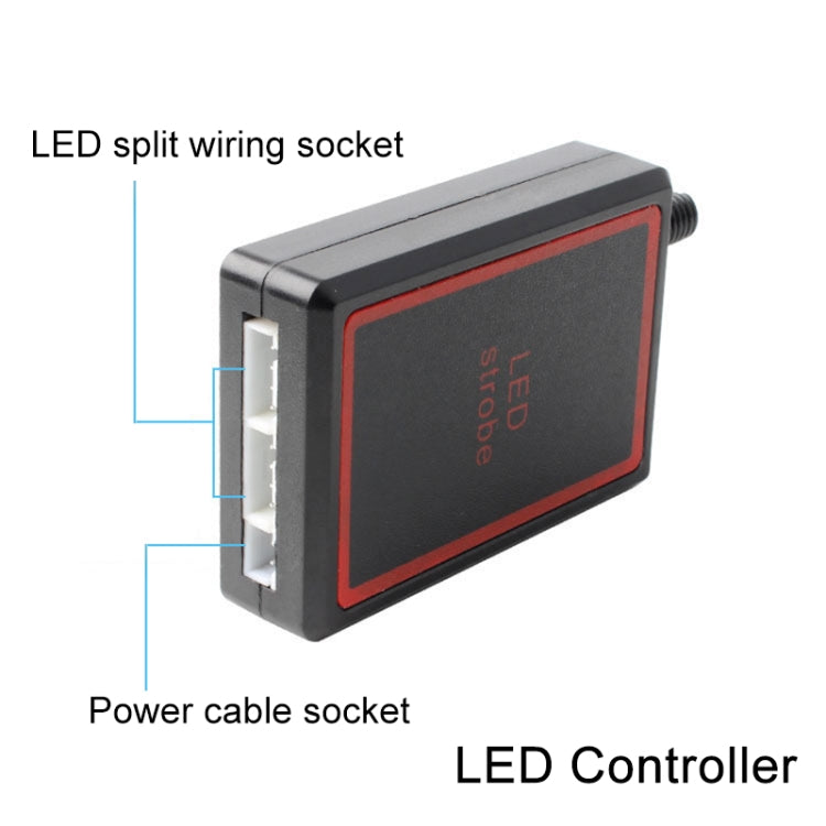 4 in 1 Car 16LEDs Grille Flash Lights Warning Lights with Wireless Remote Control