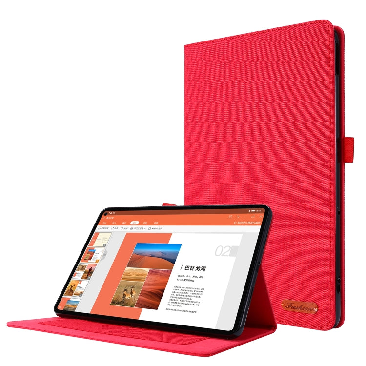 Horizontal Flip TPU + Fabric PU Protective Tablet Case, For Lenovo Tab P11 Pro 11.5 2023 — Grey