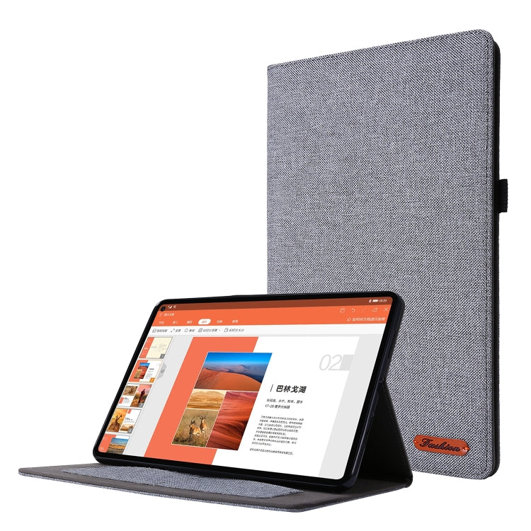 Horizontal Flip TPU + Fabric PU Protective Tablet Case, For Lenovo Tab P11 Pro 11.5 2023 — Dark Blue