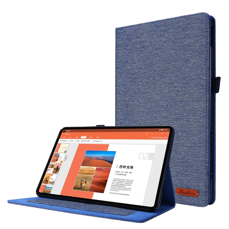 Horizontal Flip TPU + Fabric PU Protective Tablet Case, For Lenovo Tab P11 Pro 11.5 2023 — Black
