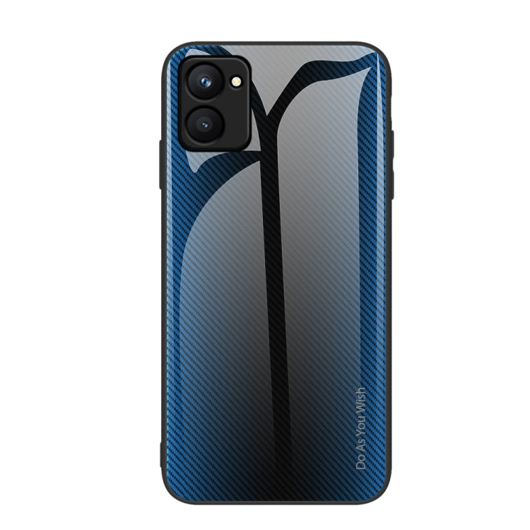 Texture Gradient Glass TPU Phone Case, For Realme C33 — For Realme C33