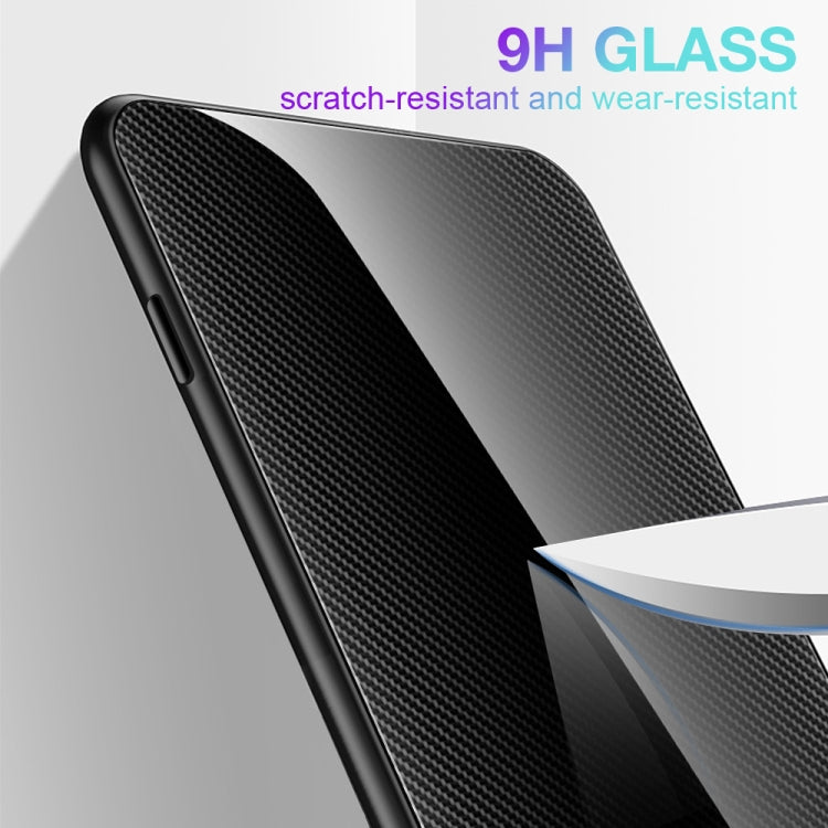 Texture Gradient Glass TPU Phone Case, For Honor Play 40 Plus