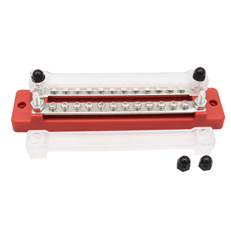 CP-3111 1 Pair 150A 12-48V RV Yacht Double-row 12-way Busbar