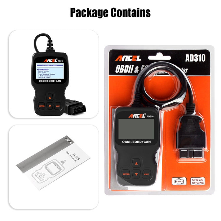 Ancel AD310 CAN OBD2 Car Engine Fault Diagnosis Tool — view 6