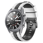 22mm Universal Ocean Style Silicone Two Color Watch Band