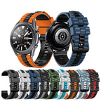 22mm Universal Ocean Style Silicone Two Color Watch Band