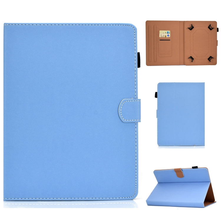 Solid Color Tablet PC Universal Magnetic Horizontal Flip Leather Case with Card Slots & Holder — view 17