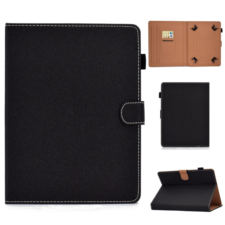 Solid Color Tablet PC Universal Magnetic Horizontal Flip Leather Case with Card Slots & Holder — view 13