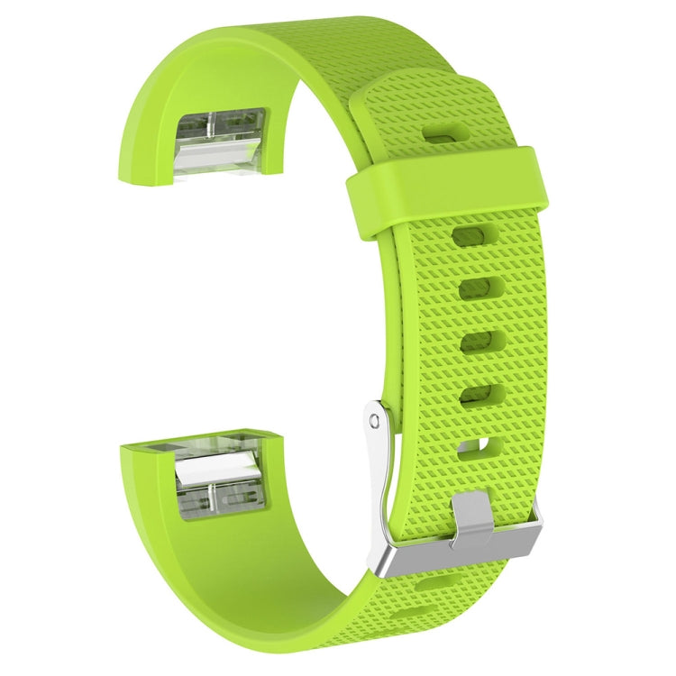 For Fitbit Charge 2 Common Texture Silicone Replacement Wrist Strap Watchband with Buckle