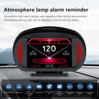 P2 3 inch Multi-function HD OBD LCD Instrument GPS Car Speed Slope Meter HUD Head-up Display