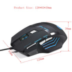 HXSJ A868 7-Keys Colorful Luminous Wired Mouse with Fire Button — view 4
