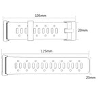 For Fitbit Ionic Two-tone Silicone Replacement Wrist Strap Watchband with Buckle & Connector