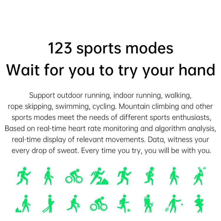 T50 1.85 inch Silicone Band IP67 Waterproof Smart Watch Supports Voice Assistant / Health Monitoring
