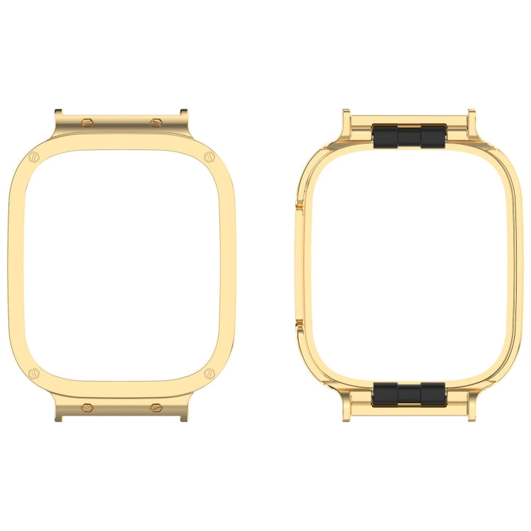 Metal Frame Watch Protective Case — Black