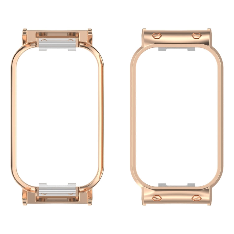 Metal Frame Watch Protective Case — Gold