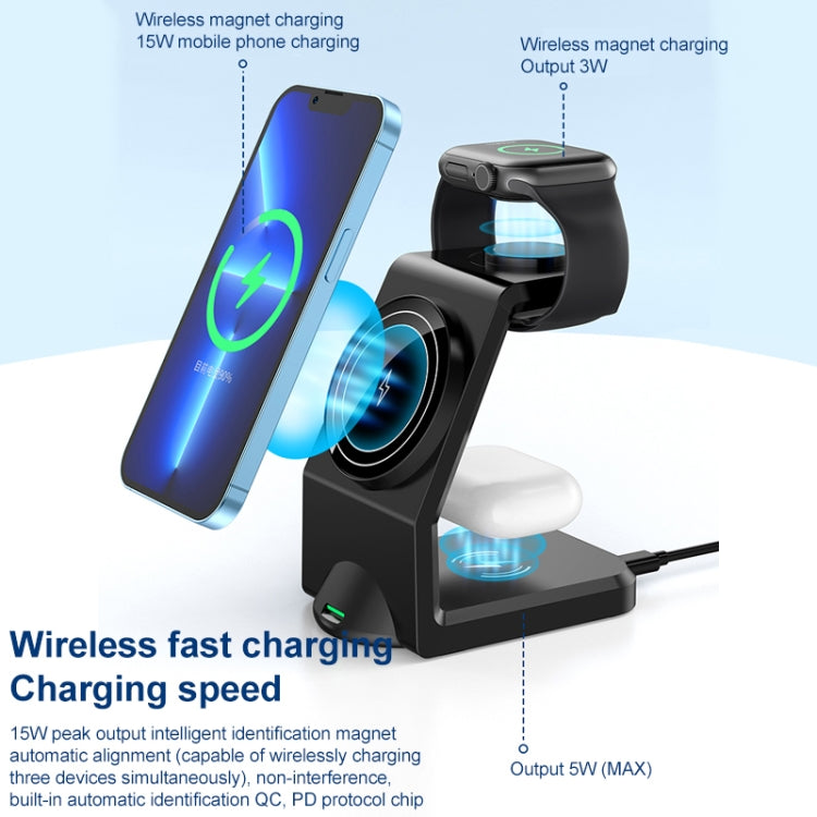 WT-158 Magnetic Multi in one wireless Charger — view 5