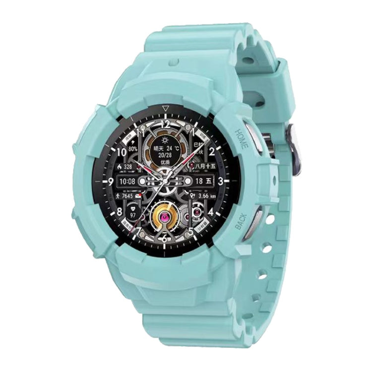 Silicone Sport Solid Color Watch Band — Cyan
