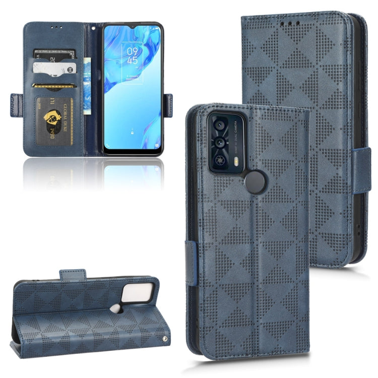 Symmetrical Triangle Leather Phone Case — Brown