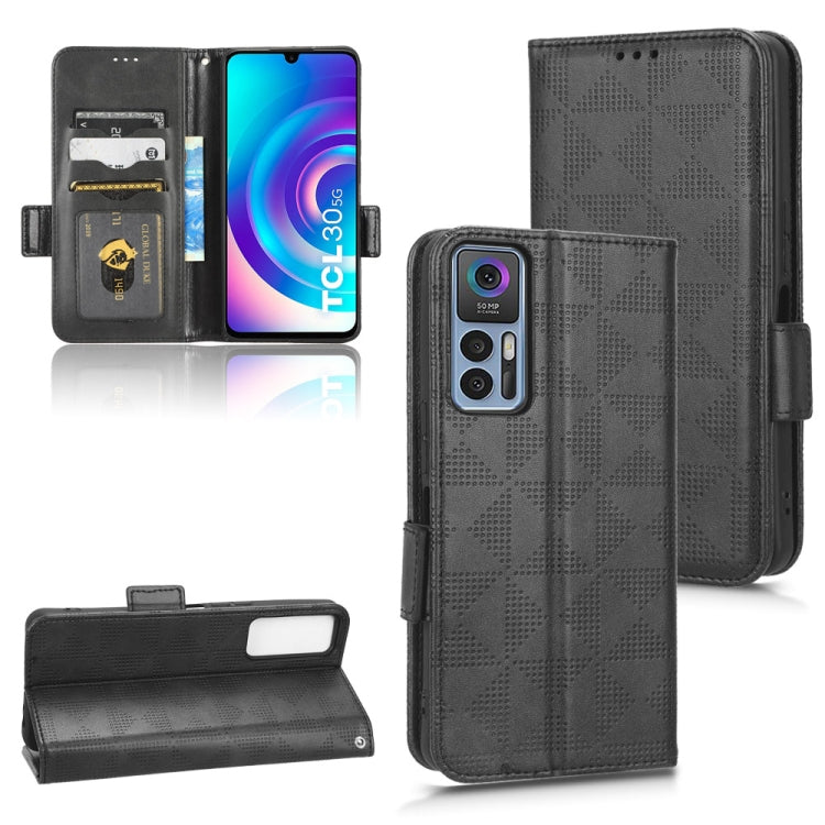 Symmetrical Triangle Leather Phone Case — For TCL 30 Z T602DL
