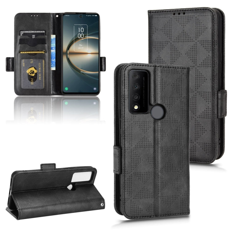 Symmetrical Triangle Leather Phone Case — For TCL 40 R
