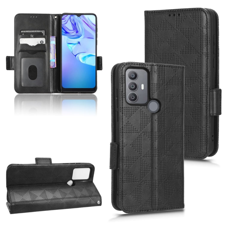 Symmetrical Triangle Leather Phone Case — For TCL 40 SE