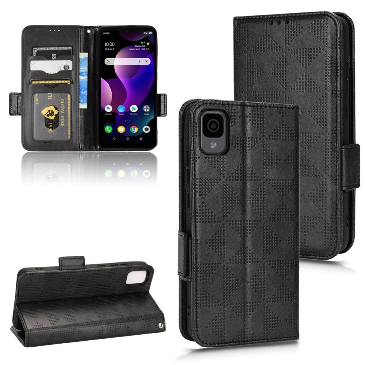 Symmetrical Triangle Leather Phone Case — For TCL 403