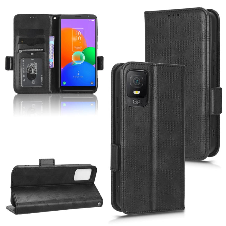 Symmetrical Triangle Leather Phone Case — For TCL 405 / 406 T506D