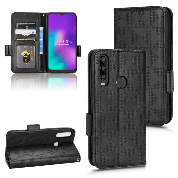 Symmetrical Triangle Leather Phone Case — Blue