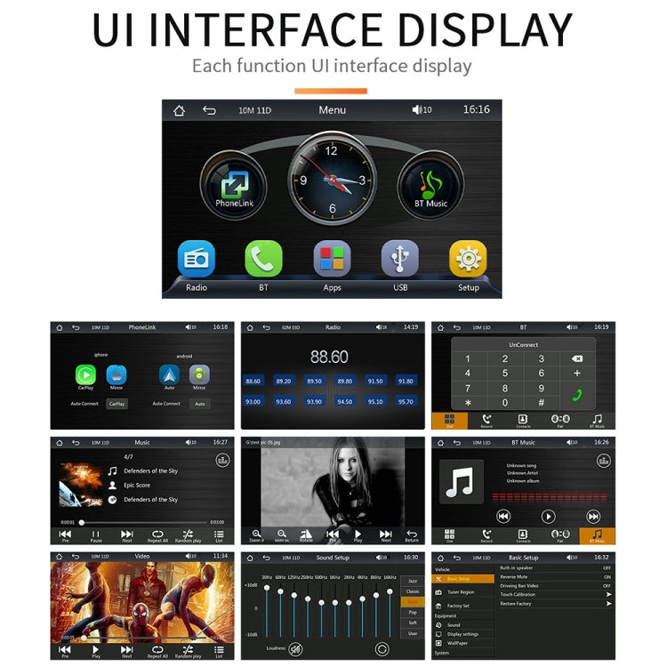 B5300 7 inch Wireless CarPlay Car Bluetooth MP5 Player, Support Mobile Phone Interconnection — view 11