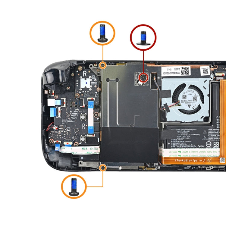 Steam Deck Back Cover Screw Set